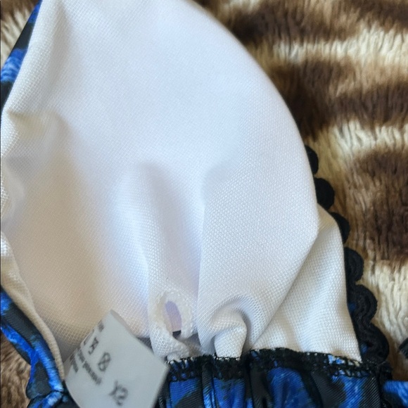 Vibrant Blue Animal Print Bikini - Picture 6 of 7